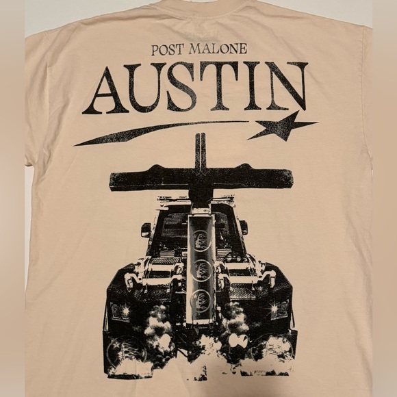 Hellstar Studios x Post Malone Austin Short Sleeve T- Shirt RARE 100% authentic! - Picture 5 of 10